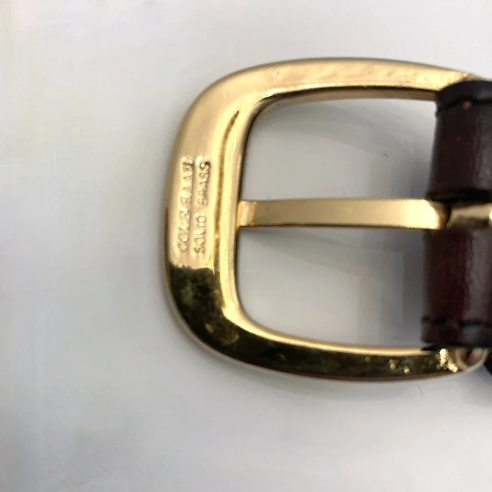 Cole Haan A1676 Brown Leather Belt Mens 40 1-1/8